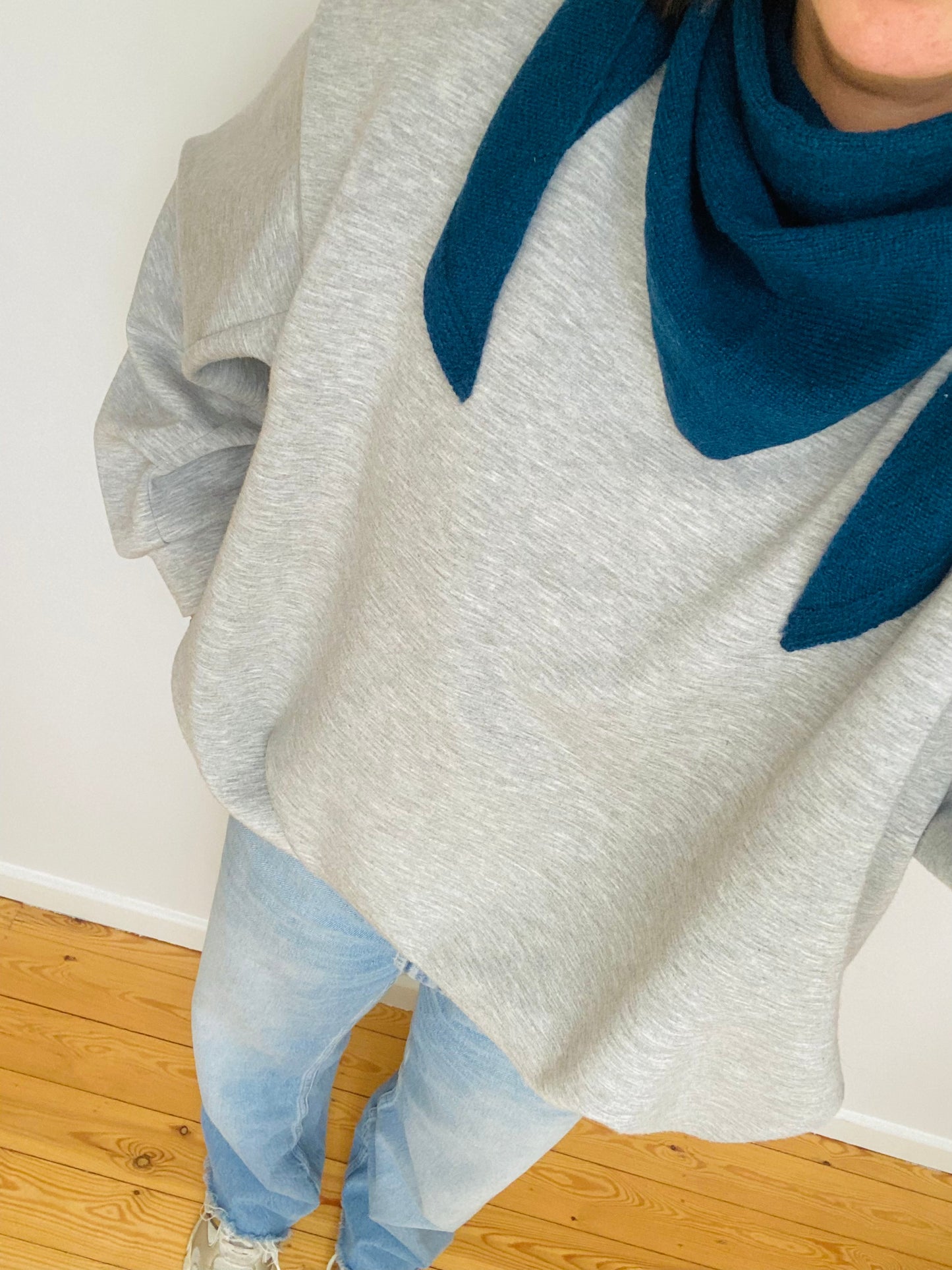 You got this - Triangle scarf PETROL