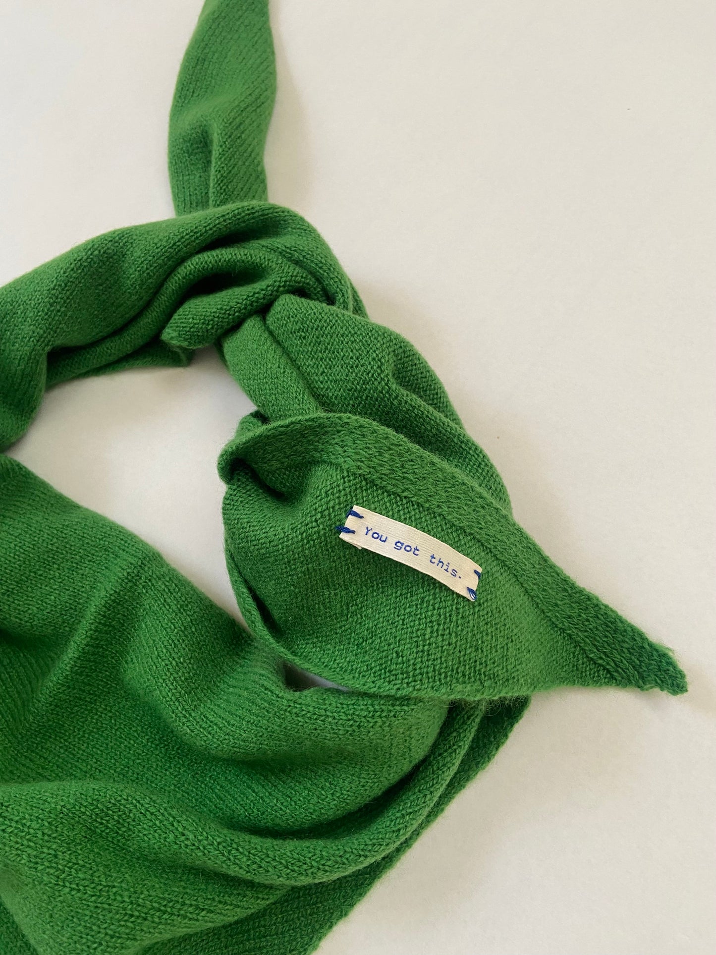 You got this - Triangle scarf GREEN
